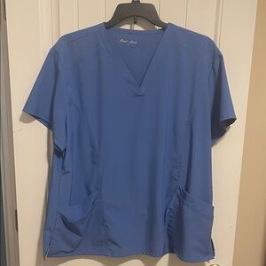 Just Love Royal Blue V-Neck Scrub Top